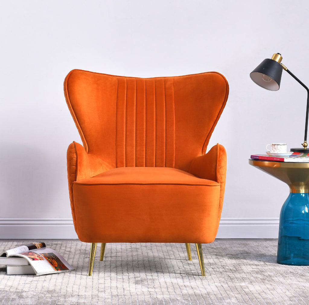 Rubeza Scott Lottie Collection Armchair - Burnt Orange